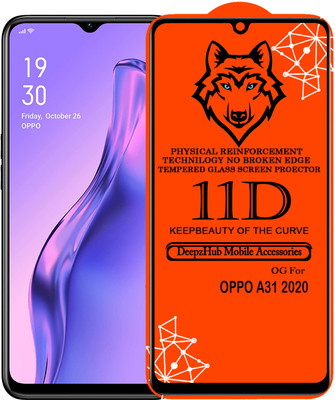 DeepzHub Edge To Edge Tempered Glass for OPPO A31 2020(Pack of 1)