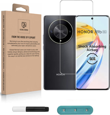 GLOBAL NOMAD Edge To Edge Tempered Glass for HONOR X9b 5G, HONOR X9b 5G, UV Glass(Pack of 1)