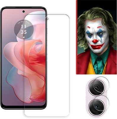 ARBAN Edge To Edge Tempered Glass for Motorola Moto G Power (2024) 5G FRONT Tempered Screen Protector | Anti-Scratch | Edge to Edge Full Coverage | 9H Hardness ( 1 FRONT SCREEN GUARD + 1 CAMERA LENS PROTECTOR + 1 FREE BACK EMBOSSED SKIN026 )(Pack of 1)