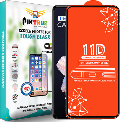 PikTrue Edge To Edge Tempered Glass for Tecno Camon 20 Pro(Pack of 1)