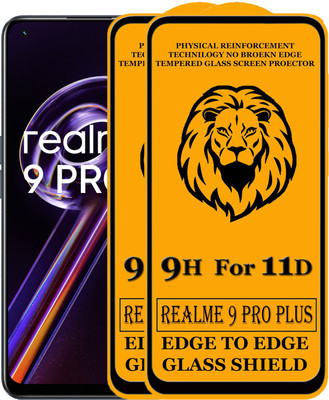 SEVEN7STAR Edge To Edge Tempered Glass for Realme 9 Pro Plus, Realme 9 Pro+(Pack of 2)