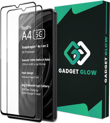 Gadget Glow Edge To Edge Tempered Glass for Redmi A4 5G, Poco C75 5G / Mi Redmi A4 5G(Pack of 2)