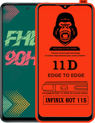 Laxdom Edge To Edge Tempered Glass for INFINIX HOT 11S(Pack of 1)