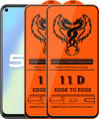 Forego Edge To Edge Tempered Glass for Vivo Y70s(Pack of 2)