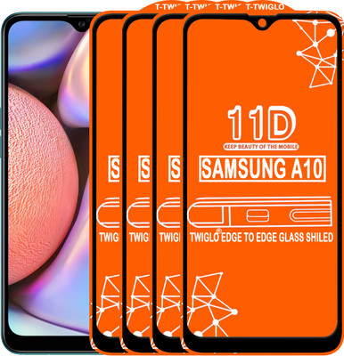 TWIGLO Edge To Edge Tempered Glass for SAMSUNG A10(Pack of 4)