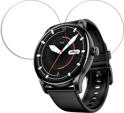 SOMTONE Edge To Edge Tempered Glass for boAt Lunar Connect Ace 1.43 inch SMARTWATCH SCREEN GUARD(Pack of 2)