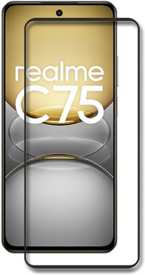 NKCASE Edge To Edge Tempered Glass for realme C75 5G(Pack of 1)