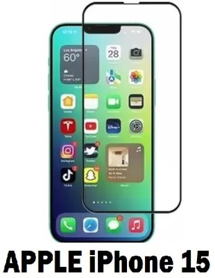 ASVALBUY Edge To Edge Tempered Glass for APPLE iPhone 15, iPhone 15(Pack of 1)