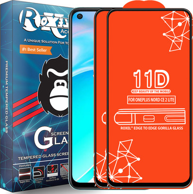 Roxel Edge To Edge Tempered Glass for Oneplus Nord Ce 2 Lite 5G(Pack of 2)