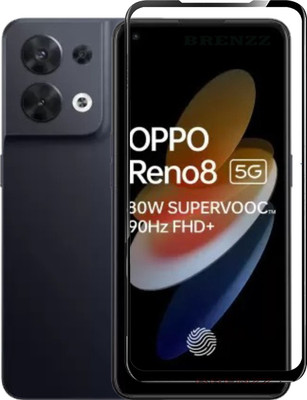 BRENZZ Edge To Edge Tempered Glass for OPPO Reno8 5G(Pack of 1)