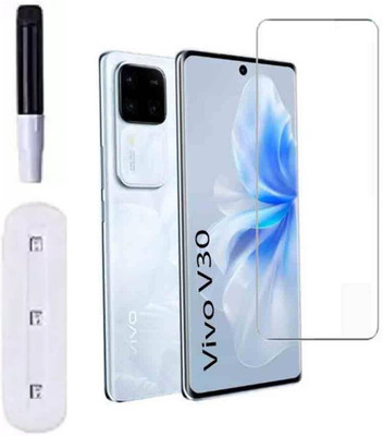 Tough Gorilla Edge To Edge Tempered Glass for Vivo V30, Vivo V30 Pro, | Primium Quality Curved UV Glass(Pack of 1)