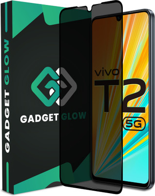 Gadget Glow Edge To Edge Tempered Glass for Vivo T2 5G, VivoT2 5G, (Privacy Anti Spy)(Pack of 1)