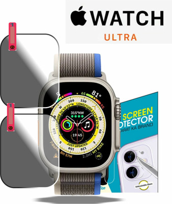 Dasiana Edge To Edge Tempered Glass for APPLE WATCH ULTRA 49MM SMART WATCH(Pack of 2)