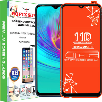 Rofix star Edge To Edge Tempered Glass for INFINIX SMART 4(Pack of 1)