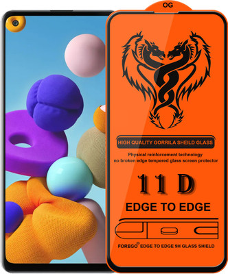 Forego Edge To Edge Tempered Glass for SAMSUNG Galaxy A21s(Pack of 1)