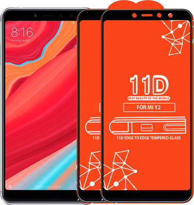 Roxel Edge To Edge Tempered Glass for Mi Redmi Y2(Pack of 2)