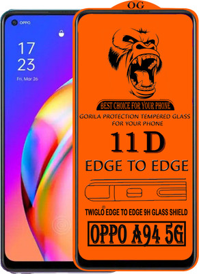 TWIGLO Edge To Edge Tempered Glass for OPPO A94 5G(Pack of 1)