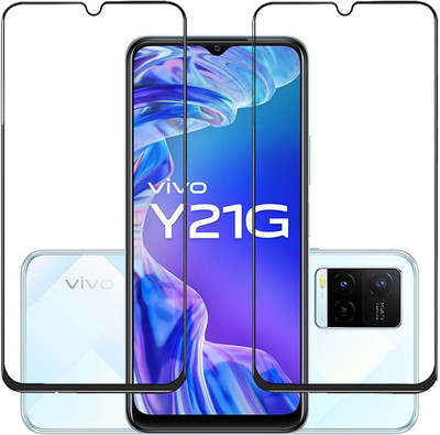 NSTAR Edge To Edge Tempered Glass for VivoY21G(Pack of 2)