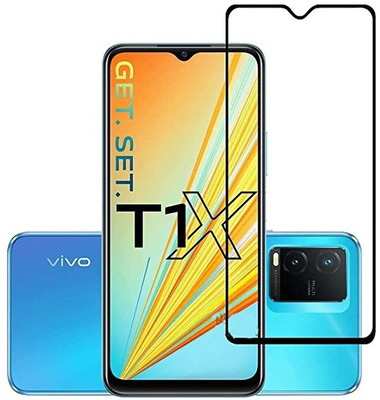 AB PRIME Edge To Edge Tempered Glass for vivo T1X, VIVO T1X(Pack of 1)