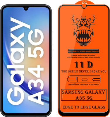 Forego Edge To Edge Tempered Glass for SAMSUNG Galaxy A34 5G(Pack of 1)
