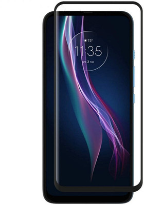 MoreFit Edge To Edge Tempered Glass for Motorola One Fusion Plus(Pack of 1)