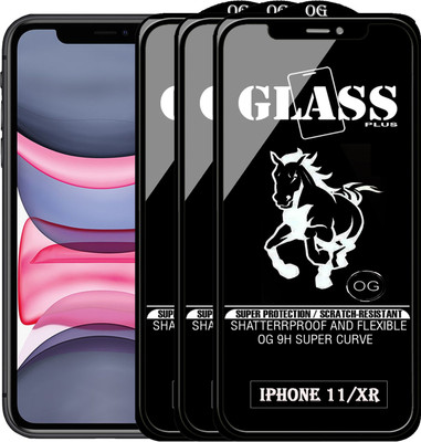 PFOAM Edge To Edge Tempered Glass for Apple iPhone XR(Pack of 3)