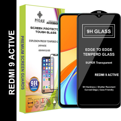 PFOAM Edge To Edge Tempered Glass for REDMI 9 ACTIVE(Pack of 1)