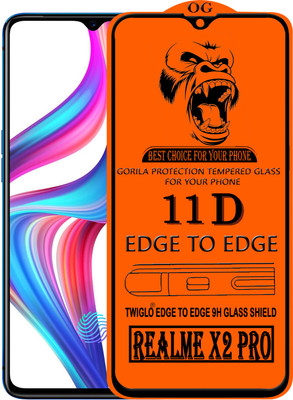TWIGLO Edge To Edge Tempered Glass for Realme X2 Pro(Pack of 1)