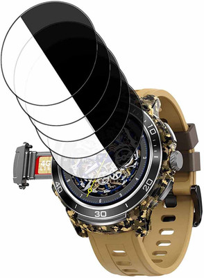 HIDEOUS Edge To Edge Tempered Glass for Fire Boltt Shott(Pack of 5)