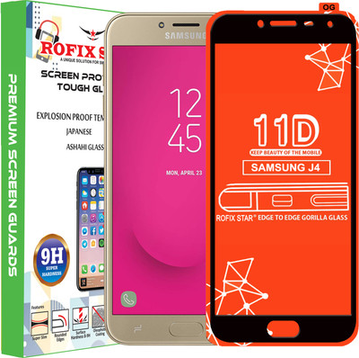 Rofix star Edge To Edge Tempered Glass for SAMSUNG GALAXY J4(Pack of 1)