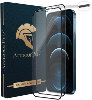 ArmourPro Edge To Edge Tempered Glass for iPhone 12 Pro, Apple iPhone 12 Pro, iPhone 12, Apple iPhone 12(Pack of 2)