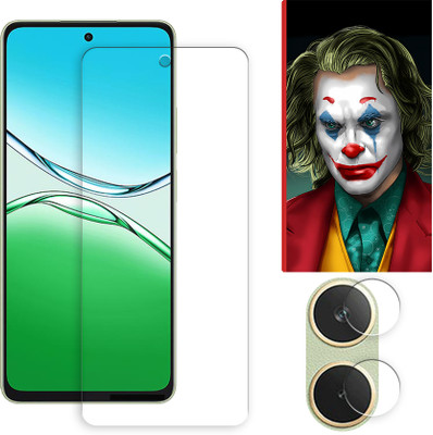 ARBAN Edge To Edge Tempered Glass for Oppo A5 Energy 5G FRONT Tempered Screen Protector | Anti-Scratch | Edge to Edge Full Coverage | 9H Hardness ( 1 FRONT SCREEN GUARD + 1 CAMERA LENS PROTECTOR + 1 FREE BACK EMBOSSED SKIN026 )(Pack of 1)