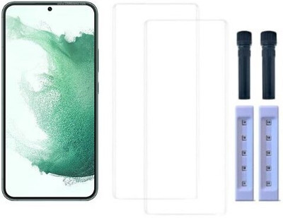 crixus Edge To Edge Tempered Glass for Samsung Galaxy S22 Plus(Pack of 2)