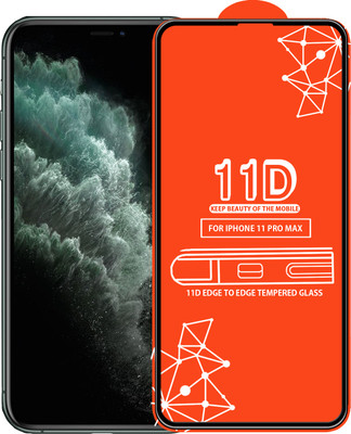 Roxel Edge To Edge Tempered Glass for Iphone 11 Pro Max(Pack of 1)