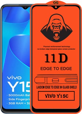 Laxdom Edge To Edge Tempered Glass for VIVO Y15C(Pack of 1)