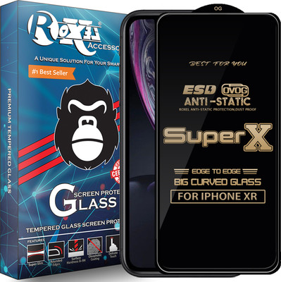 Roxel Edge To Edge Tempered Glass for Apple iPhone XR(Pack of 1)
