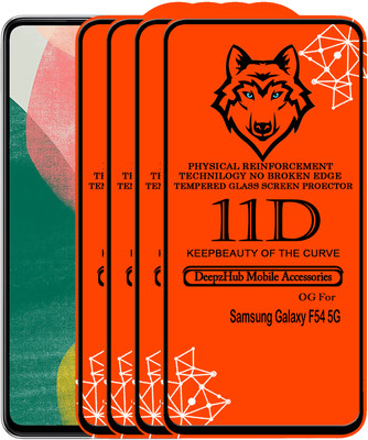 DeepzHub Edge To Edge Tempered Glass for Samsung F54 5G(Pack of 4)