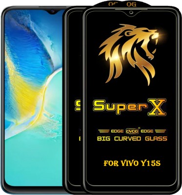 PFOAM Edge To Edge Tempered Glass for VIVO Y15S(Pack of 2)