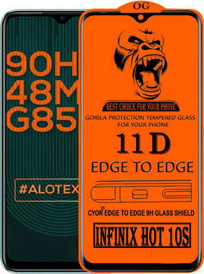 CYOR Edge To Edge Tempered Glass for INFINIX HOT 10S(Pack of 1)