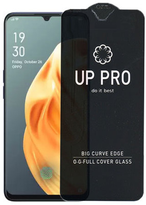 S-Softline Edge To Edge Tempered Glass for Oppo F15, UP Pro Branded Edge to Edge HD Quality Full Screen Coverage(Pack of 1)