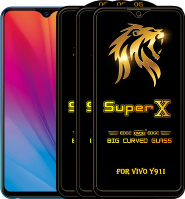 PFOAM Edge To Edge Tempered Glass for VIVO Y91I(Pack of 3)