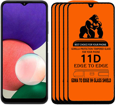 GDMA Edge To Edge Tempered Glass for SAMSUNG A22 5g(Pack of 5)