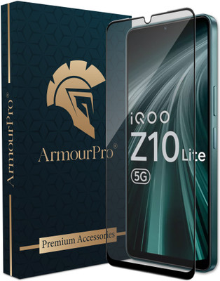 ArmourPro Edge To Edge Tempered Glass for iQOO Z10 Lite 5G, IQOO Z10 Lite, Vivo T4 Lite 5G, Matte Finish Glass(Pack of 1)