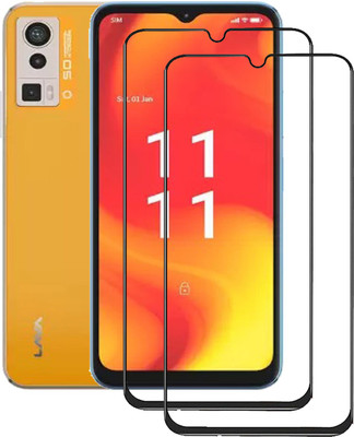 INFINITYWORLD Edge To Edge Tempered Glass for Lava Blaze Pro(Pack of 2)