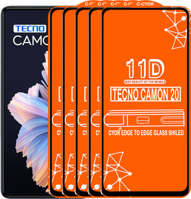 CYOR Edge To Edge Tempered Glass for INFINIX SMART 6 PLUS(Pack of 5)