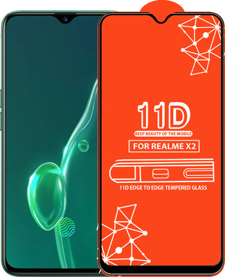 Qyist Edge To Edge Tempered Glass for Realme X2(Pack of 1)