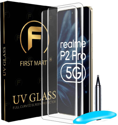 FIRST MART Edge To Edge Tempered Glass for Realme P2 Pro 5G, Realme P2 Pro, P2 Pro 5G(Pack of 2)
