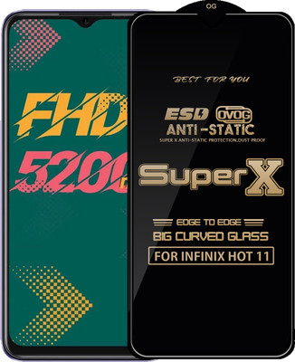 Qyist Edge To Edge Tempered Glass for INFINIX HOT 11(Pack of 1)