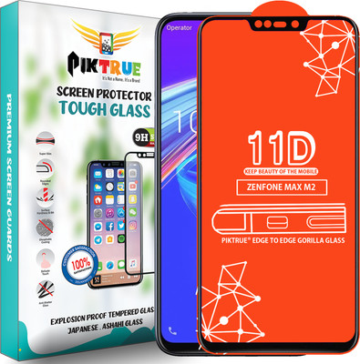 PikTrue Edge To Edge Tempered Glass for Asus Zenfone Max M2(Pack of 1)