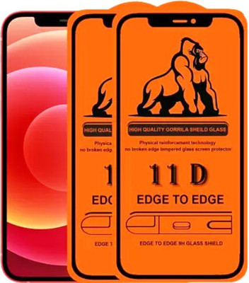 HIE POWER Edge To Edge Tempered Glass for Apple iPhone 12 --| | Full Glue Curved Tempered Glass //9H tempered glass protects the entire front display And Easy Installation Kit | | |(Pack of 2) HIE POWER Edge To Edge Tempered Glass for Apple iPhone 12 --| | Full Glue Curved Tempered Glass //9H tempered glass protects the entire front display And Easy Installation Kit | | |(Pack of 2)